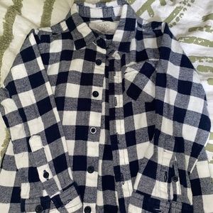 Flannel boys button up dress shirt